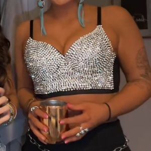Rhinestone Corset Top